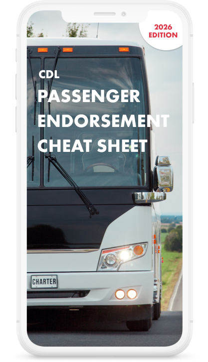 CDL - Endorsement P (Passenger) Cheat Sheet