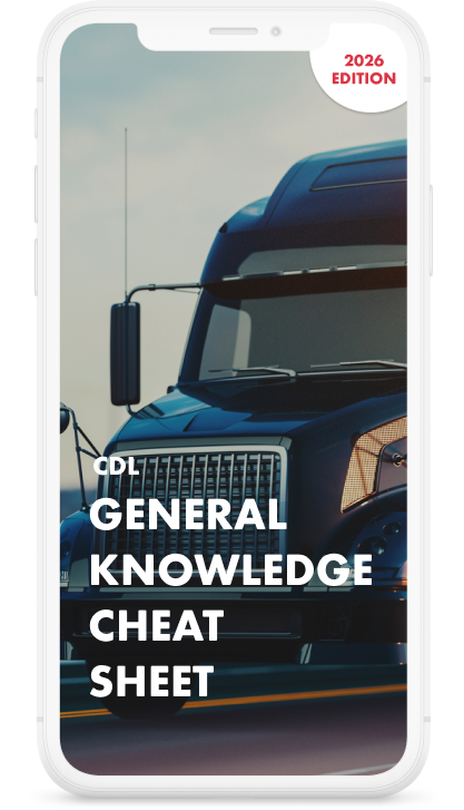 CDL - General Knowledge Exam Cheat Sheet
