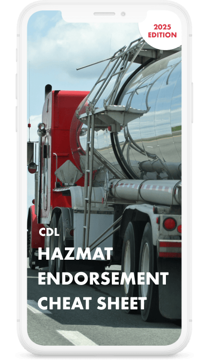 CDL - Endorsement H (Hazardous Materials) Cheat Sheet