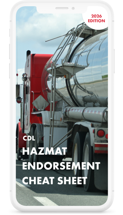 CDL - Endorsement H (Hazardous Materials) Cheat Sheet